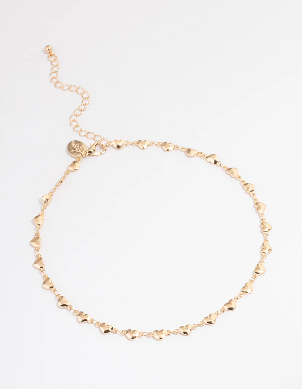 Gold Puffy Heart Choker - Image 2