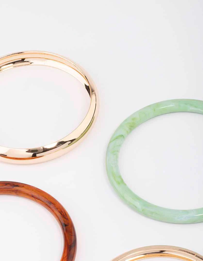Acrylic Mixed Bangle 4-Pack - Image 3