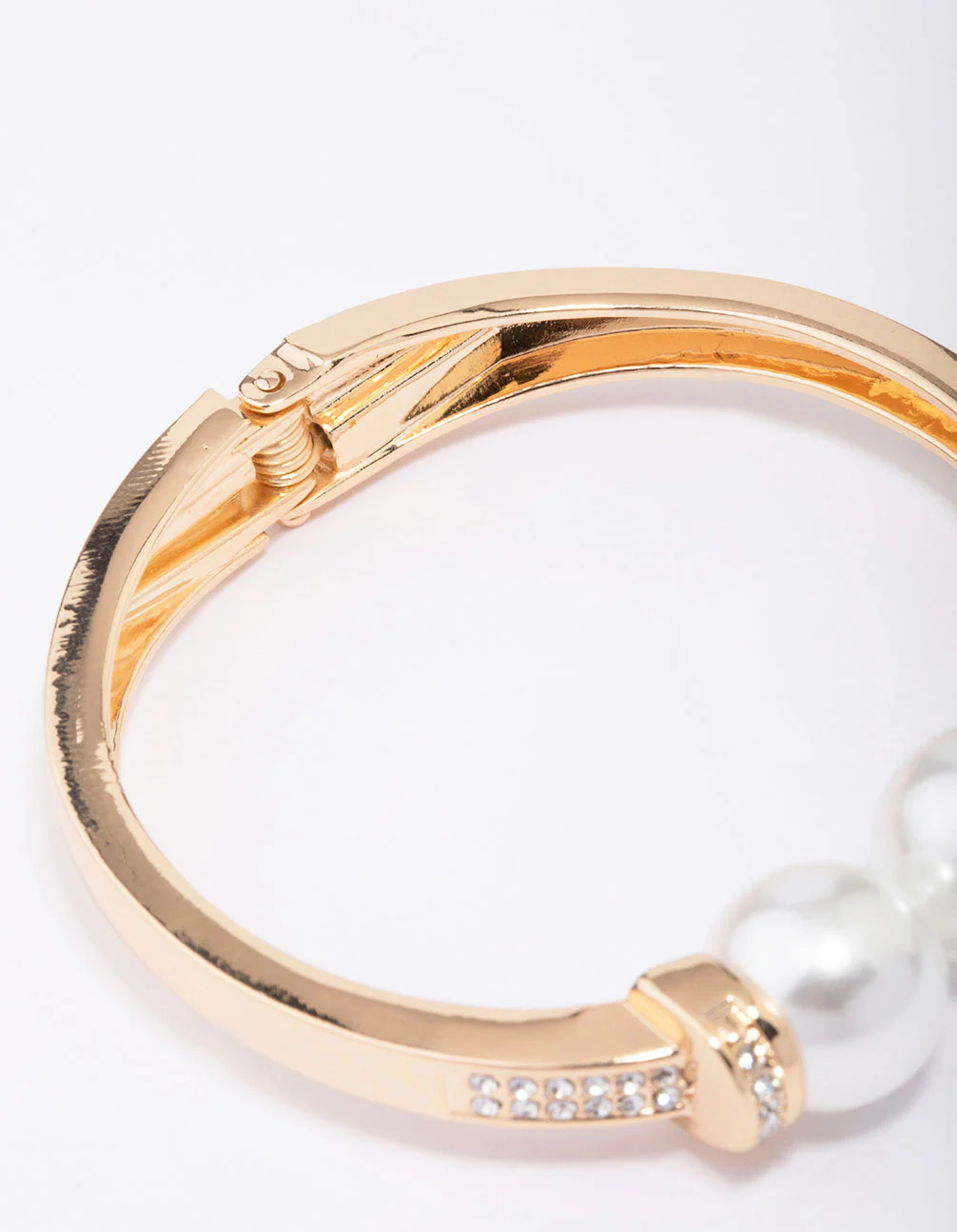 Gold Pearl Bold Wrist Cuff - Image 3