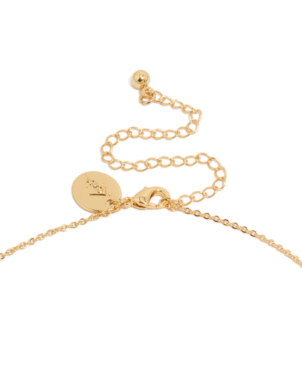 Gold Plated Brass Pavé Cubic Zirconia Starfish Pendant Necklace - Image 3