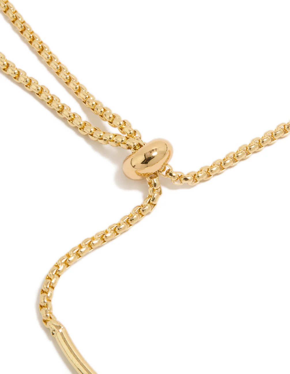 Gold Plated Cubic Zirconia & Flower Charms Toggle Bangle - Image 3