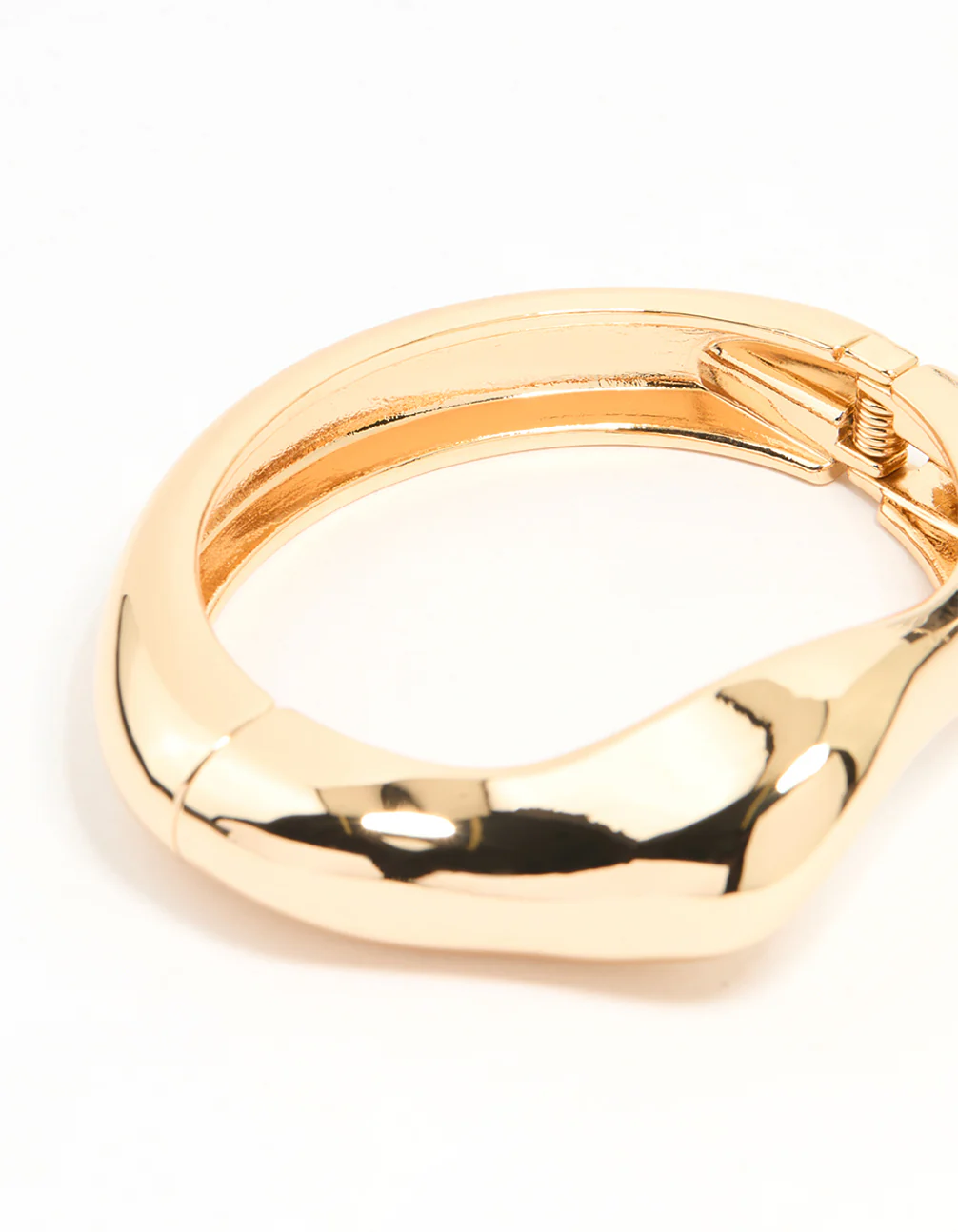 Gold Skinny Wave Wrist Cuff - Image 3