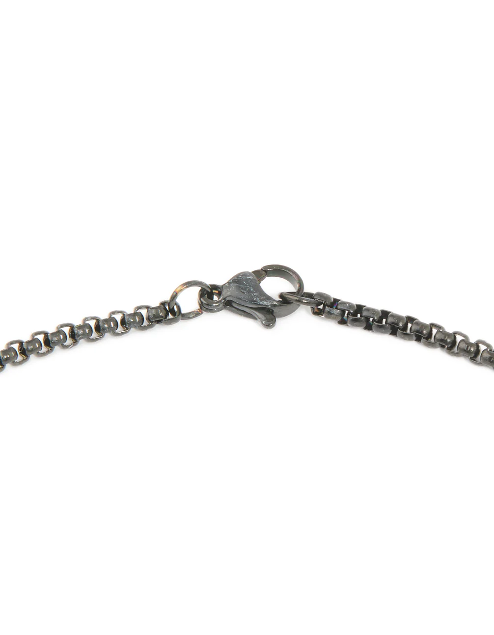 Mens Waterproof Black Coated Metal Stainless Steel Smooth Cross Pendant Necklace - Image 3