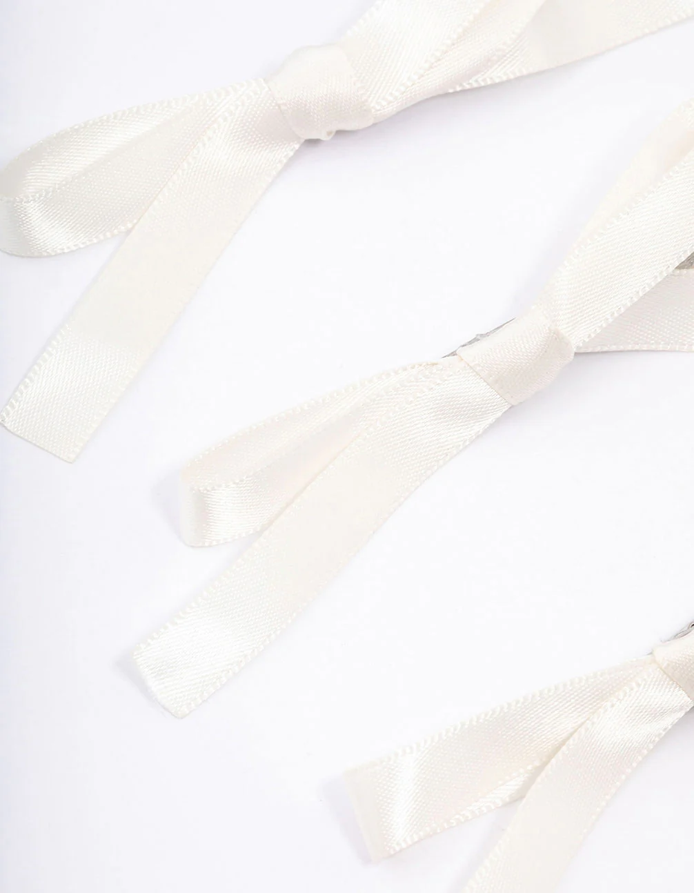 Cream Simple Hair Bows 4-Pack - Image 2