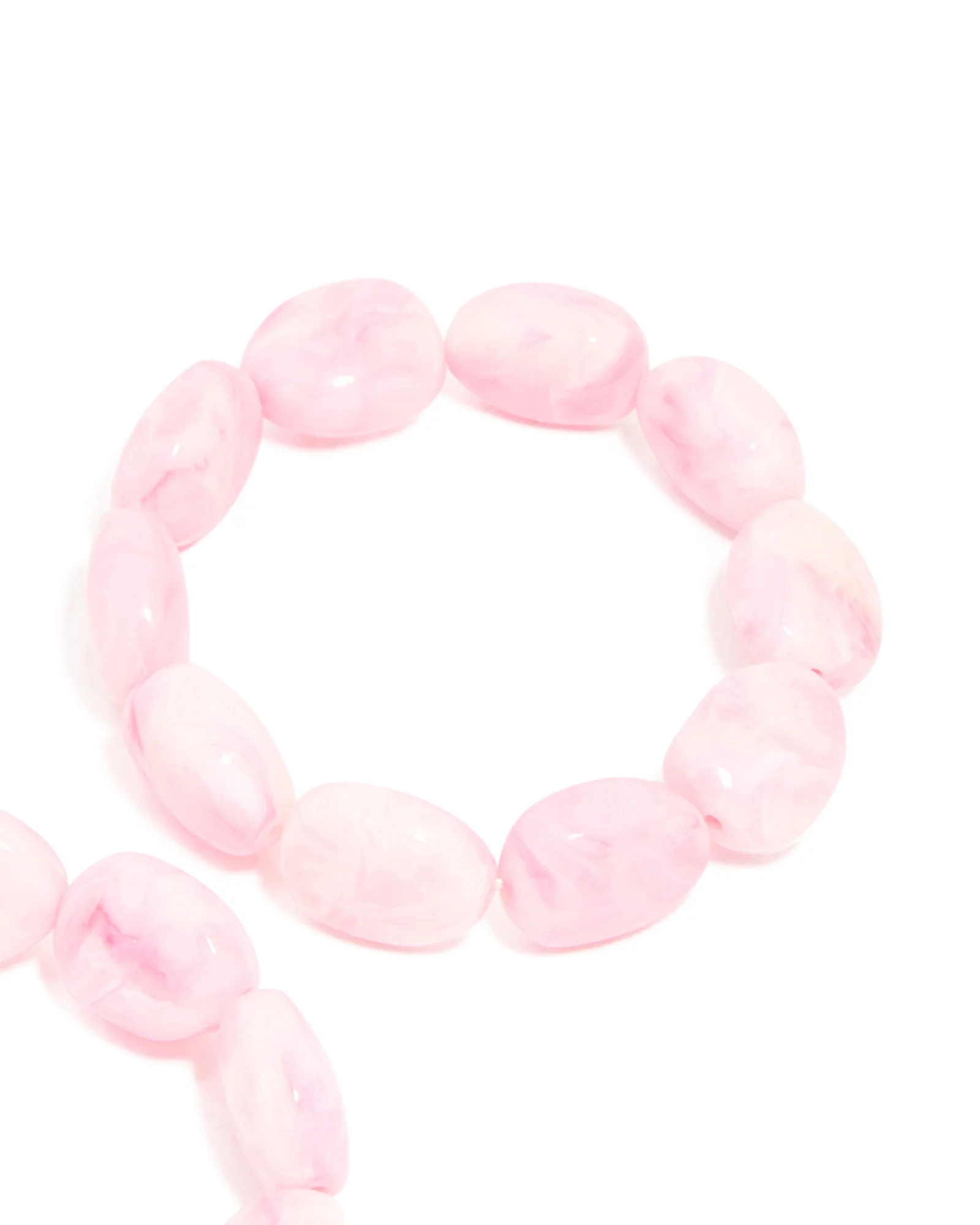 Pink Oval Beaded Stretch Bracelets 2-Pack - Image 5
