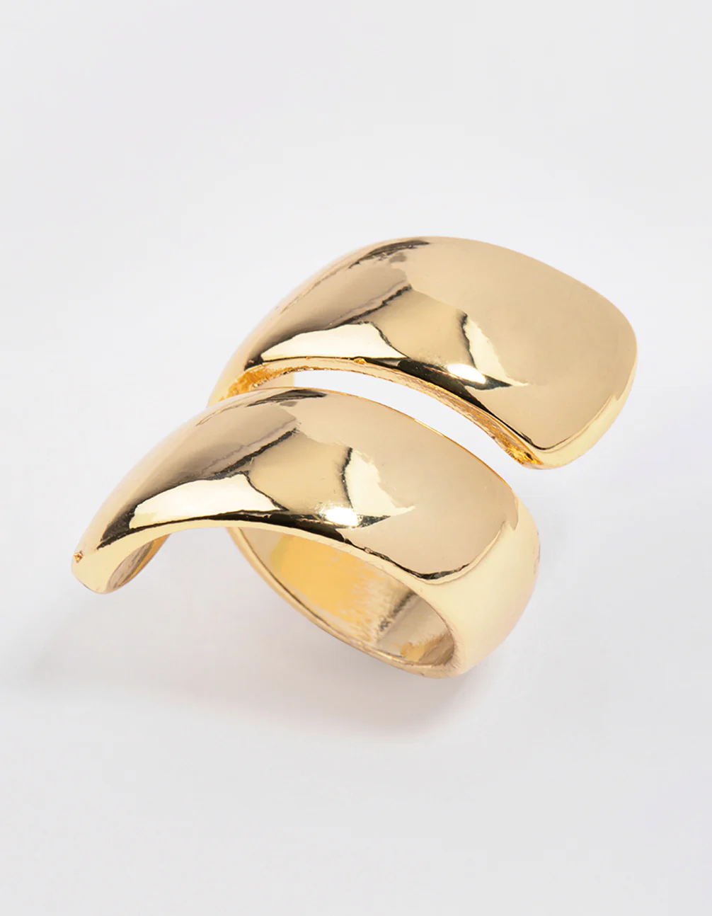 Gold Plated Classic Chunky Wrapped Ring - Image 3