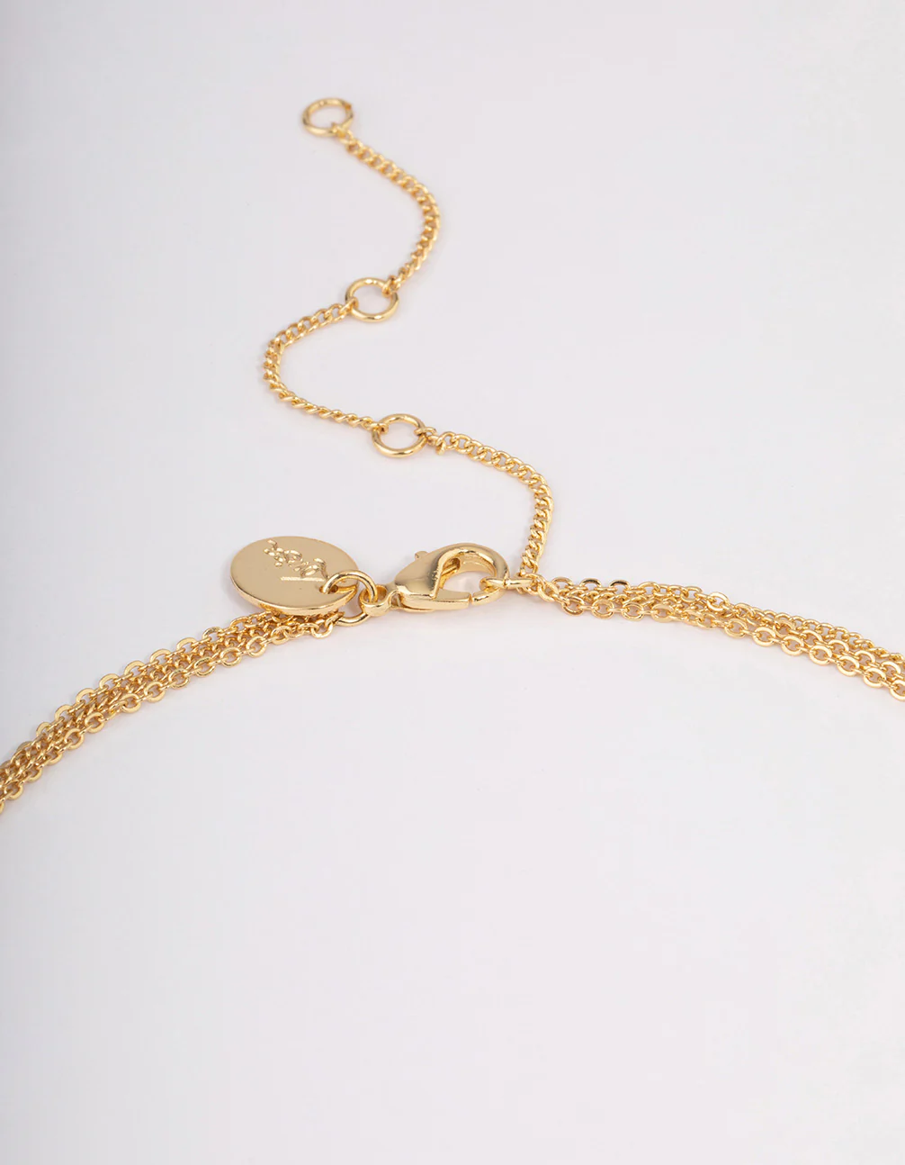 Gold Plated Layer Bar & Cross Necklace - Image 3