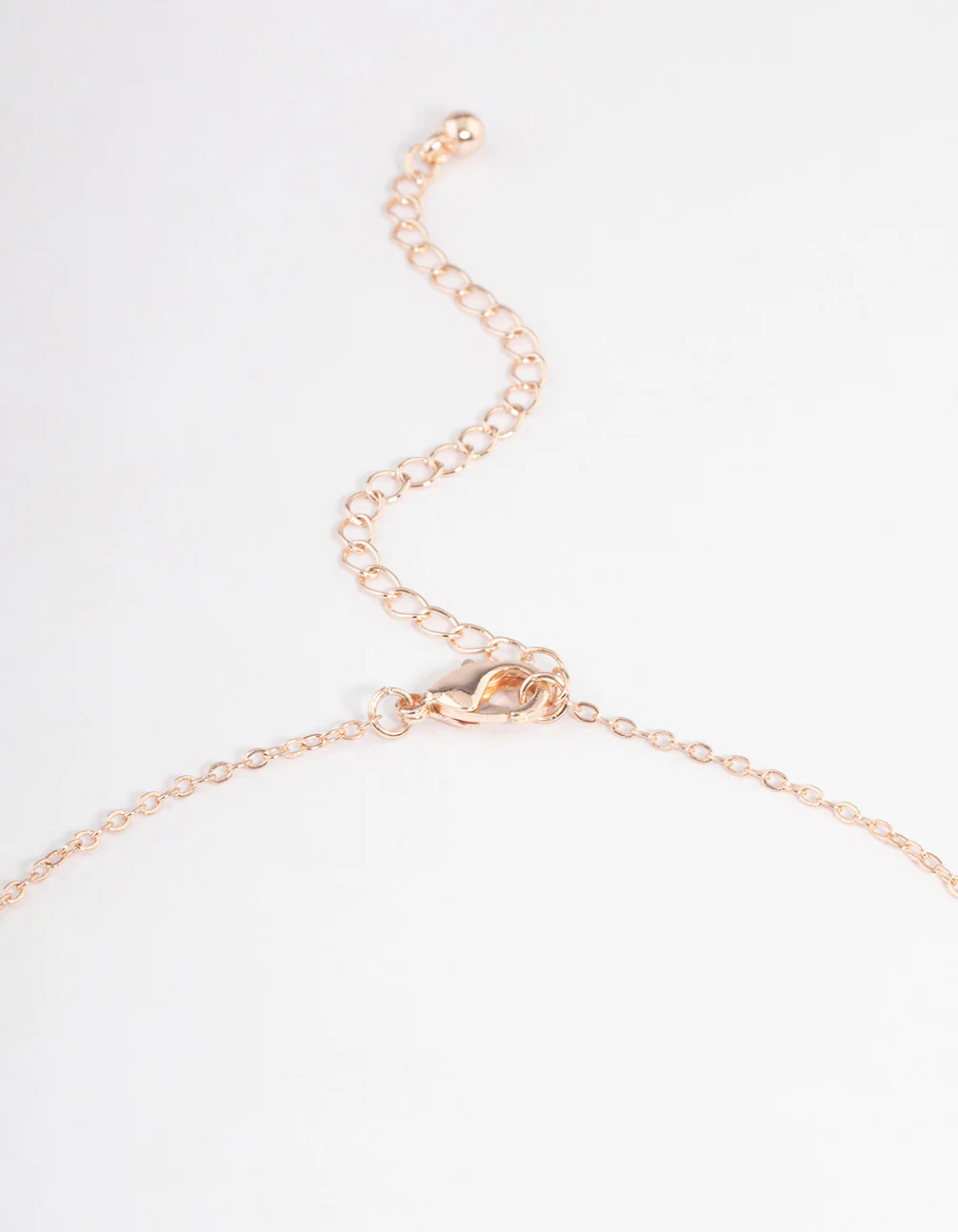 Rose Gold Teardrop & Eye Diamante Necklace - Image 3