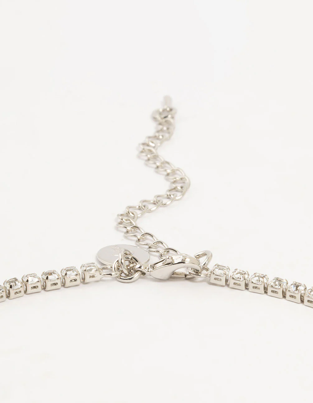Silver Cubic Zirconia Graduating Heart Necklace - Image 5