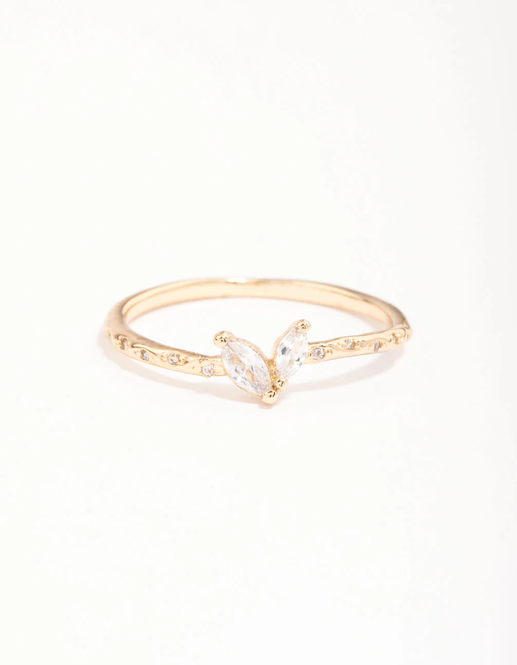 Gold Plated Dainty Rectangle Ring Pack - Image 3