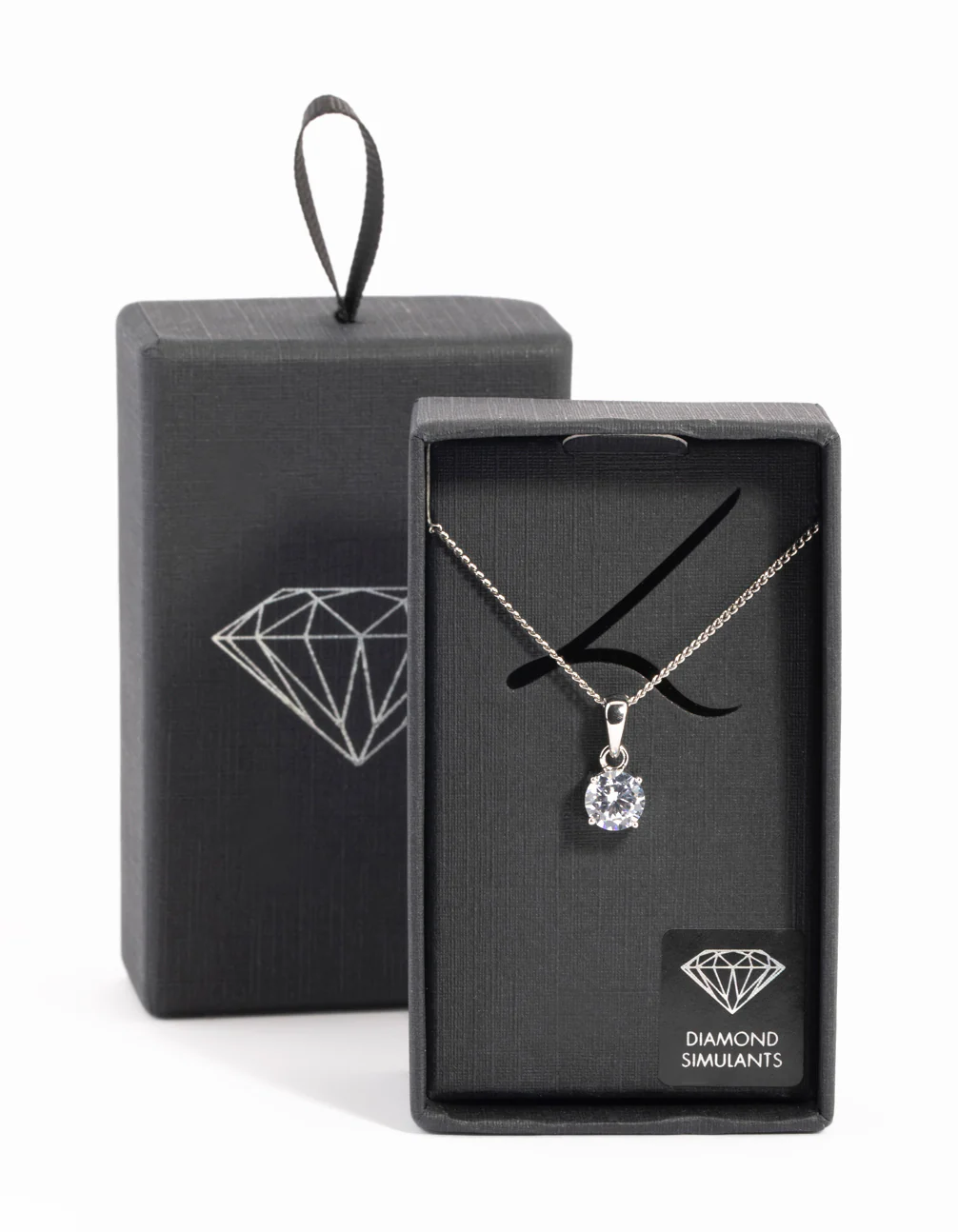 Silver Cubic Zirconia Necklace - Image 2