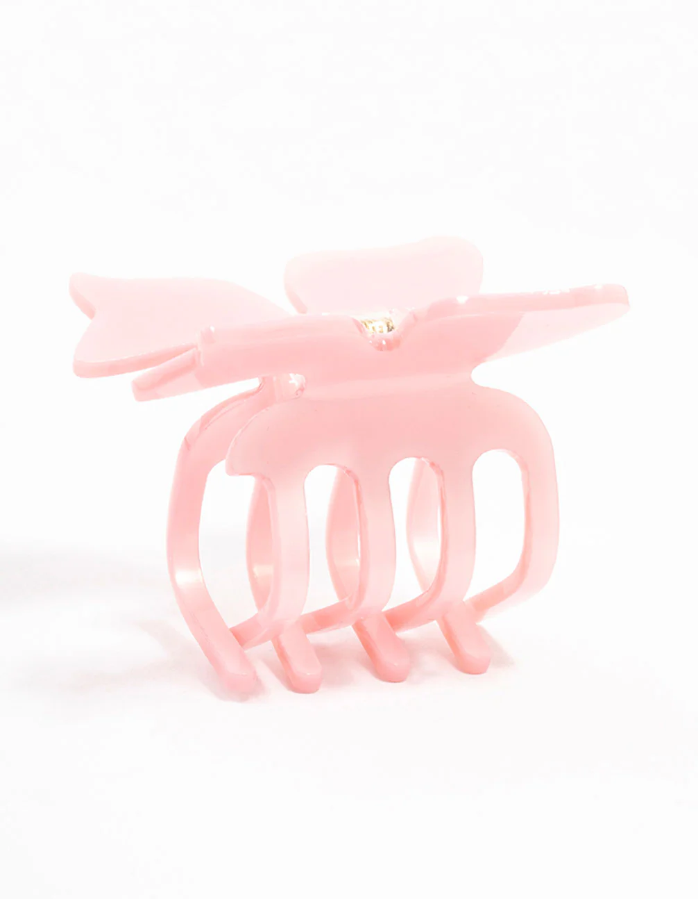 Small Acrylic Bow Claw Clip